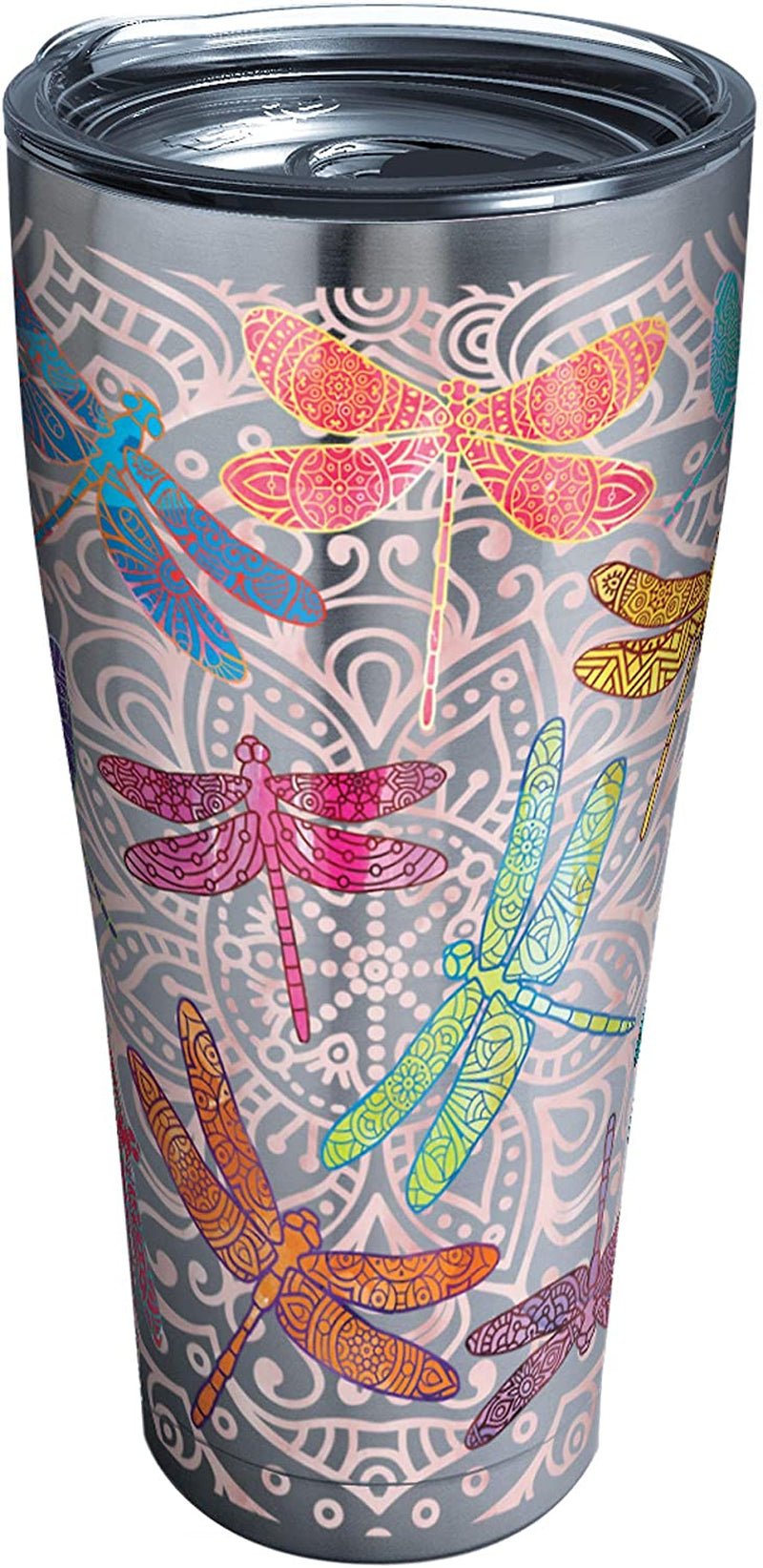 Tervis Made in USA Double Walled Dragonfly Mandala Insulated Tumbler Cup Keeps Drinks Cold & Hot, 24Oz, Classic Home & Garden > Kitchen & Dining > Tableware > Drinkware Tervis Stainless Steel 30oz 