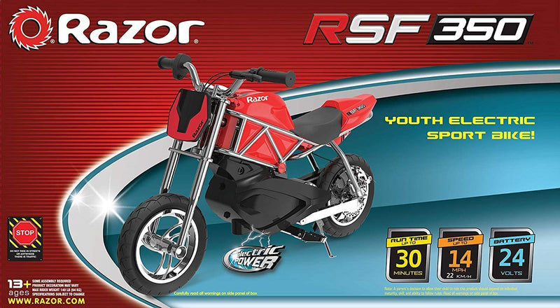 Razor RSF350 Electric Street Bike - Red/Black Sporting Goods > Outdoor Recreation > Cycling > Bicycles Razor USA, LLC   