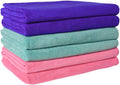 JML Microfiber Bath Towel Sets (6 Pack, 27" X 55") -Extra Absorbent, Fast Drying, Multipurpose for Swimming, Fitness, Sports, Yoga, Grey 6 Count Home & Garden > Linens & Bedding > Towels JML Mix Color Green/Blue/Pink 6 Pack 