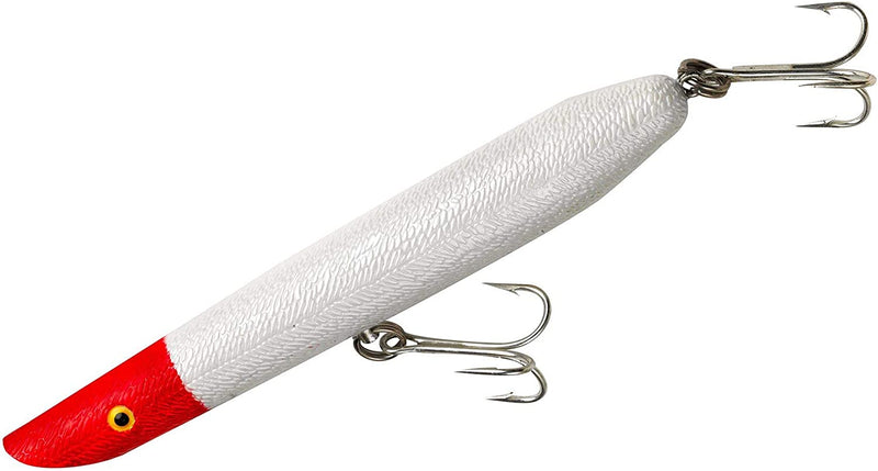 Cotton Cordell Pencil Popper Topwater Fishing Lure Sporting Goods > Outdoor Recreation > Fishing > Fishing Tackle > Fishing Baits & Lures Pradco Outdoor Brands Pearl Red Head 6", 1 oz 