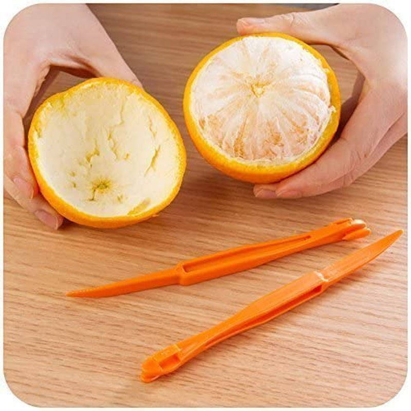 Orange Peelers, Xloey 6Pcs Plastic Easy Slicer Cutter Peeler Remover Opener Kitchen Accessories Knife Cooking Tool Kitchen Gadget (New)