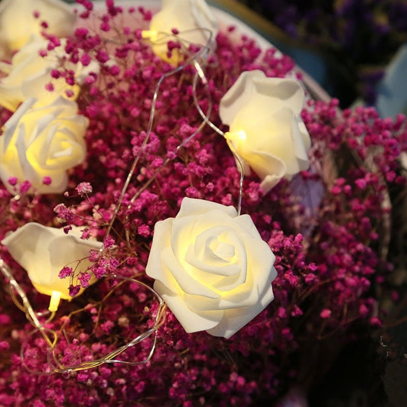 LYUMO Rose String Lights, LED Rose String Lights, USB Flower String Lights Woman for Valentine\'S Day Wedding Decoration