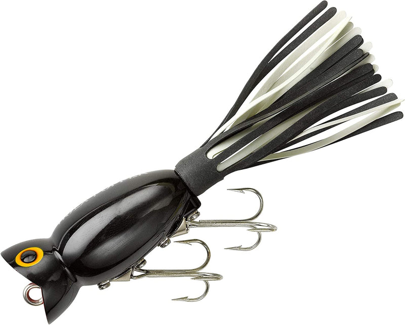 Arbogast Hula Popper Topwater Bass Fishing Lure Sporting Goods > Outdoor Recreation > Fishing > Fishing Tackle > Fishing Baits & Lures Pradco Outdoor Brands Black 1 3/4", 1/4 oz 