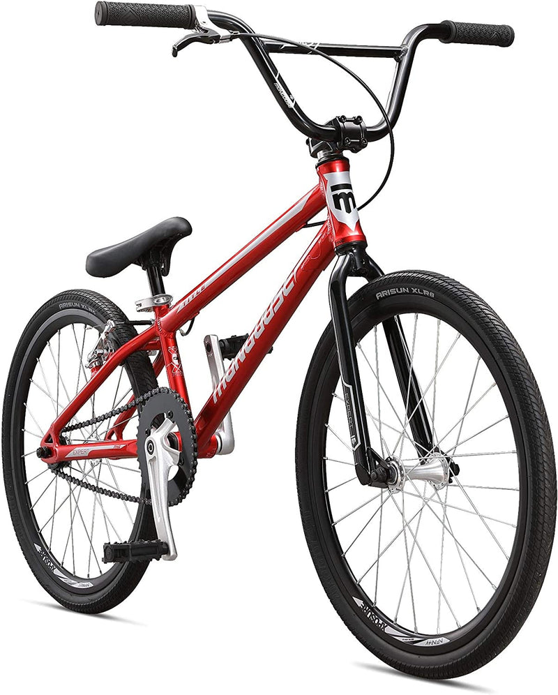Mongoose Title Junior BMX Race Bike, 20-Inch Wheels, Beginner to Intermediate Riders, Lightweight Aluminum Frame, Internal Cable Routing Sporting Goods > Outdoor Recreation > Cycling > Bicycles Pacific Cycle, Inc. Red Junior 20-Inch Wheels