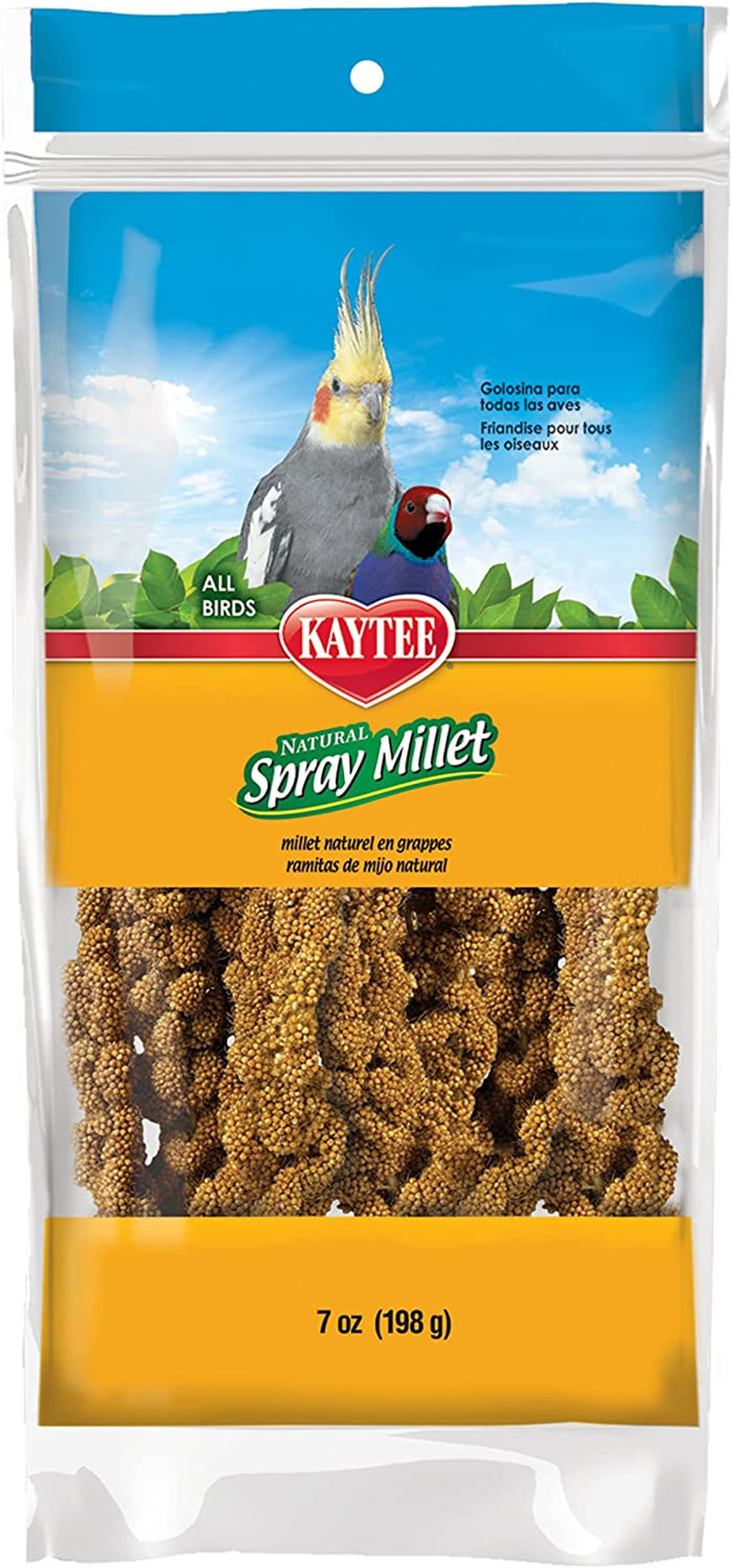 Kaytee Spray Millet Treat for Pet Birds, 7 Ounce Animals & Pet Supplies > Pet Supplies > Bird Supplies > Bird Food Central Garden & Pet 7 Ounce (Pack of 1)  