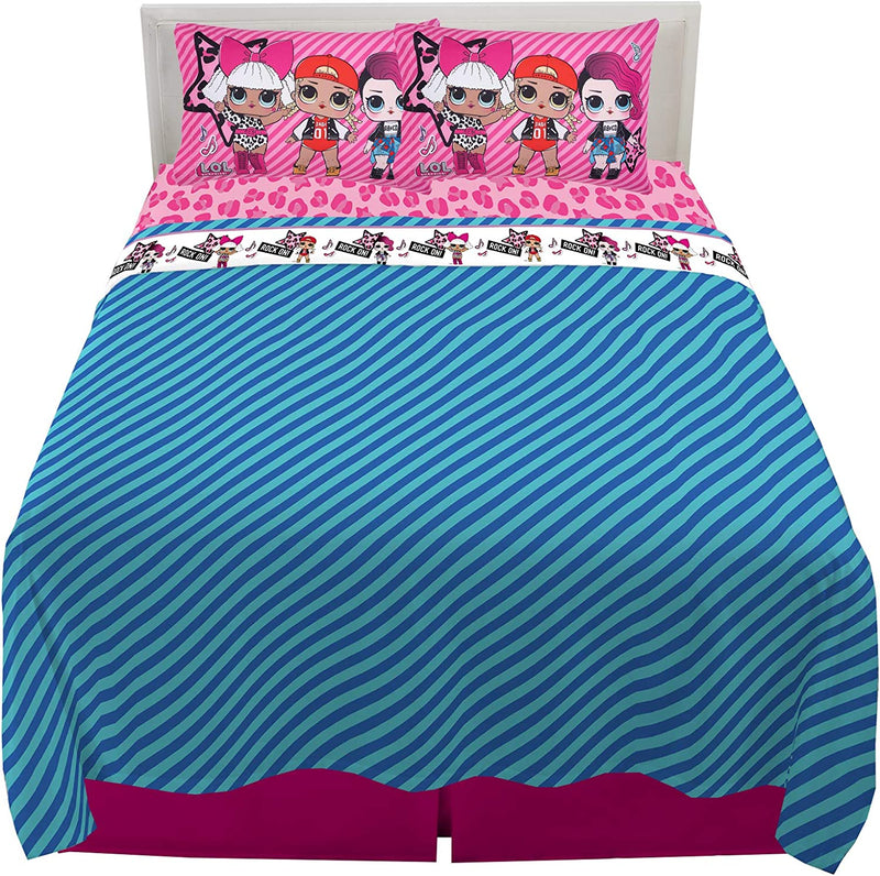 Franco Kids Bedding Sheet Set, Twin, WWE Home & Garden > Linens & Bedding > Bedding Franco L.o.l. Surprise! Franco Kids Bedding Super Soft Microfiber Sheet Set (4 Piece) Full Size