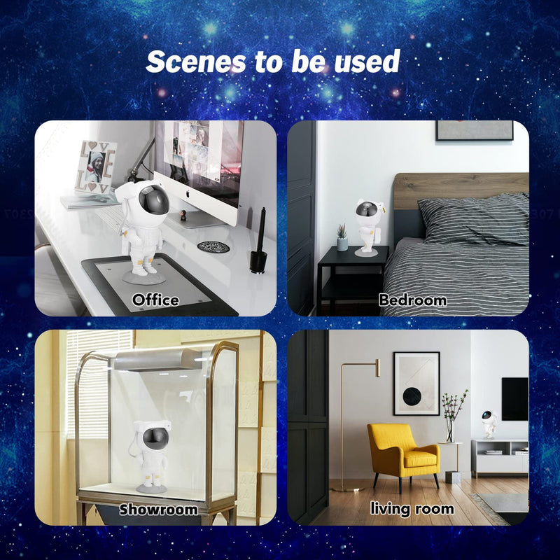Star Projector Night Lights,Kids Room Decor Aesthetic,Tiktok Astronaut Nebula Galaxy Projector Night Light,Remote Control Timing and 360°Rotation Magnetic Head,Lights for Bedroom,Gaming Room Decor