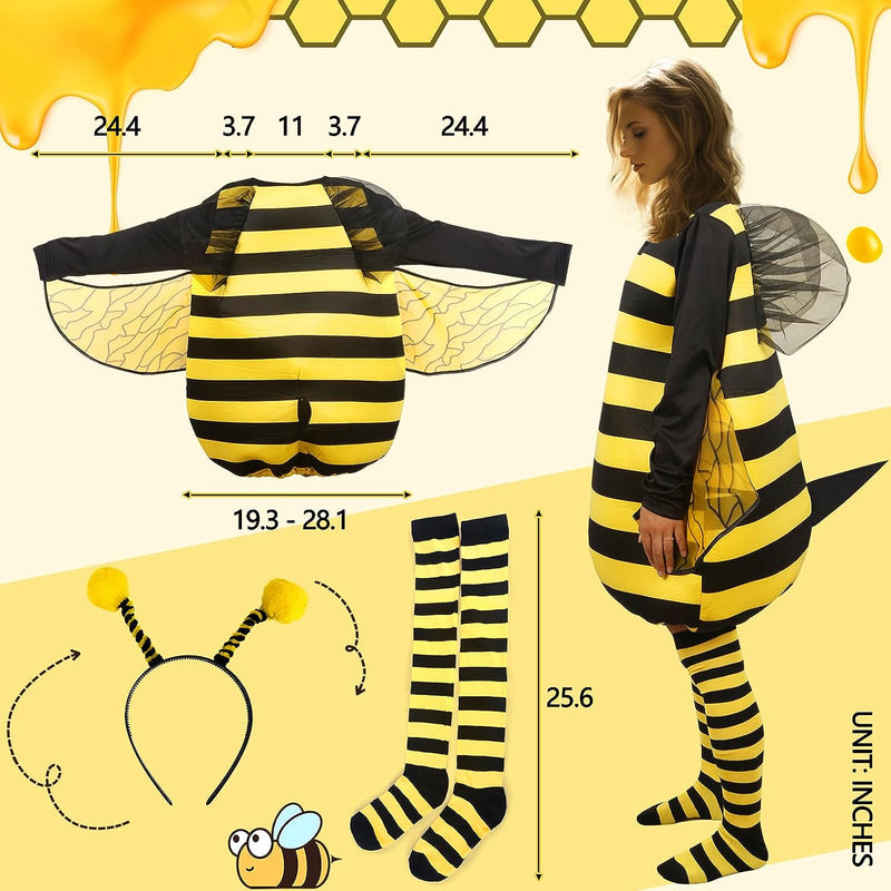 HOMELEX Bumble Bee Costume for Women Funny Animal Halloween Adult Costumes  HOMELEX   