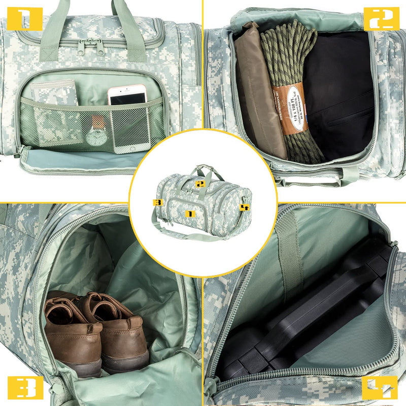 Tactical Military Duffle Bag Gym Bag Travel Sports Bag Outdoor Small Duffel Bag for Men Home & Garden > Household Supplies > Storage & Organization XWL SPORTS   