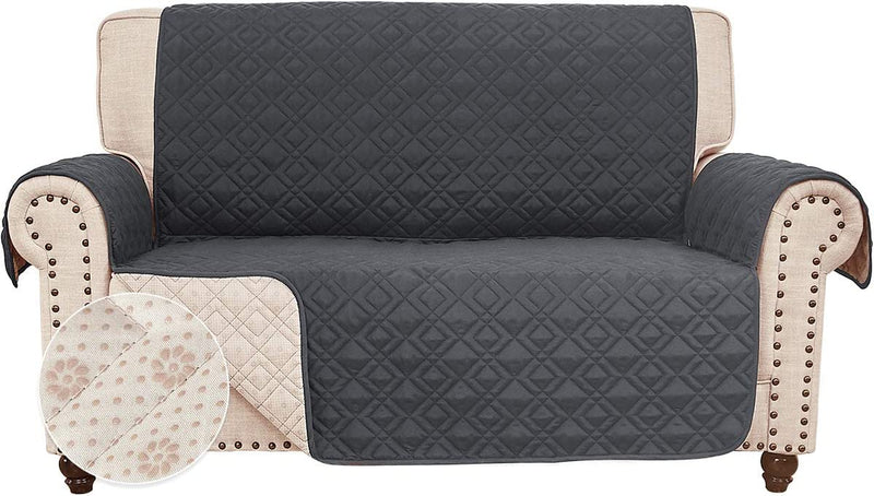 ROSE HOME FASHION Anti-Slip Sofa Cover for Leather Sofa, Couch Covers for 3 Cushion Couch, Slip-Resistant Couch Cover for Leather Sofa, Sofa Covers for Living Room, Couch Covers(Sofa:Darkgrey) Home & Garden > Decor > Chair & Sofa Cushions Rose Home Fashion Darkgrey 54"Loveseat 
