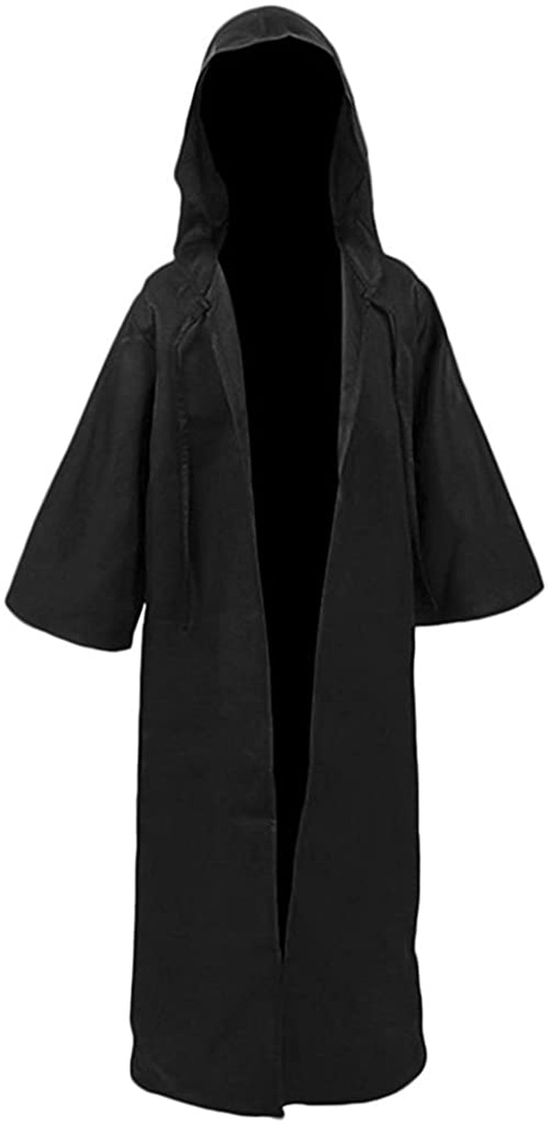 JOYSHOP Men & Kids Tunic Hooded Robe Halloween Cosplay Costume Robe Cloak Cape  JOYSHOP Kids Black Medium 