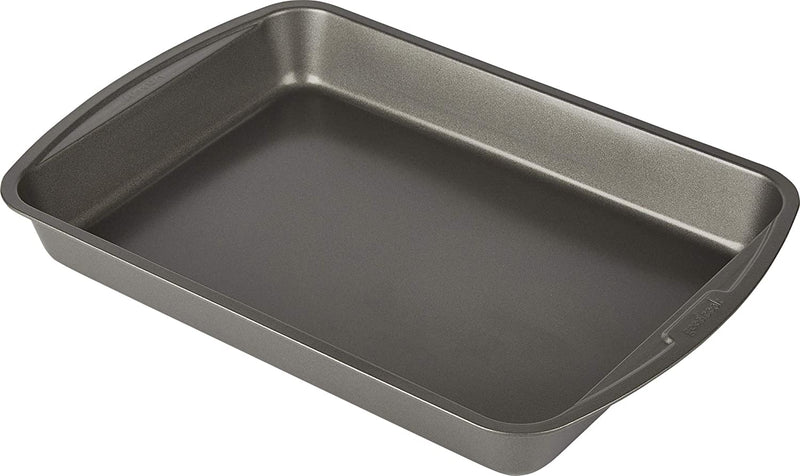 Goodcook Nonstick Insulated Slide off Baking Sheet, No Burnt Cookies, 13X16 Inches, Grey