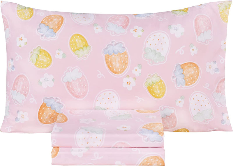 Scientific Sleep Sunshine Bees in Flower Cute Fun Soft Sheets Set Twin, Fitted Sheet with 14" Inch Deep Pocket, 100% Microfiber Polyester Bedding Sheet Set for Girls Teen Kids Gift (19, Twin) Home & Garden > Linens & Bedding > Bedding Scientific Sleep 20 Twin 