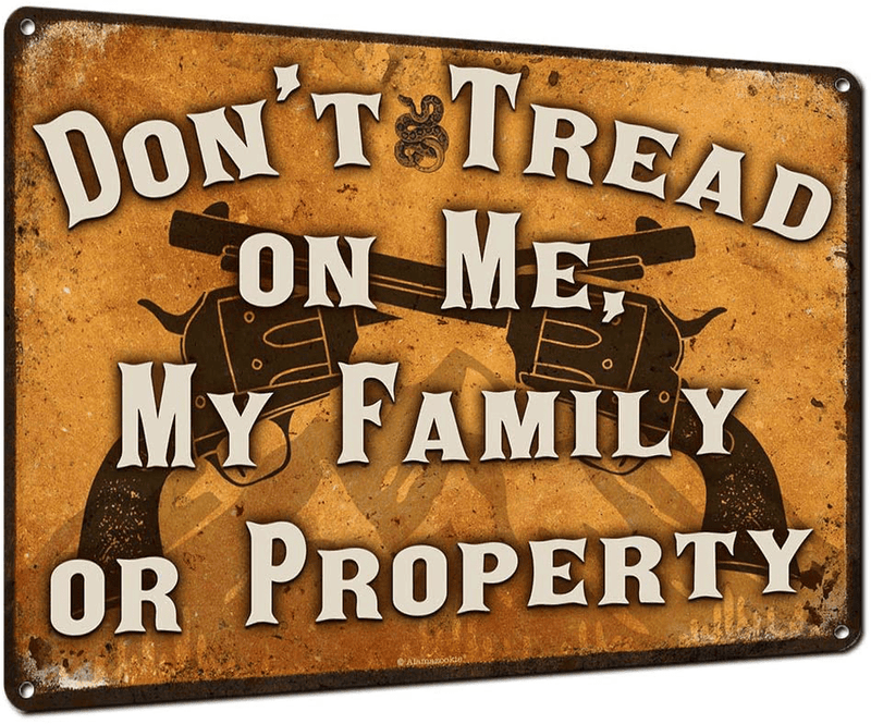 2nd Amendment, 12x16 Inch Metal Sign, Patriotic Americana Wall Decor for Gun Owners, Firing Ranges, Gun Room, Office, Gifts for Veterans, Active Military, Law Enforcement, NRA Members, RK3111 12x16