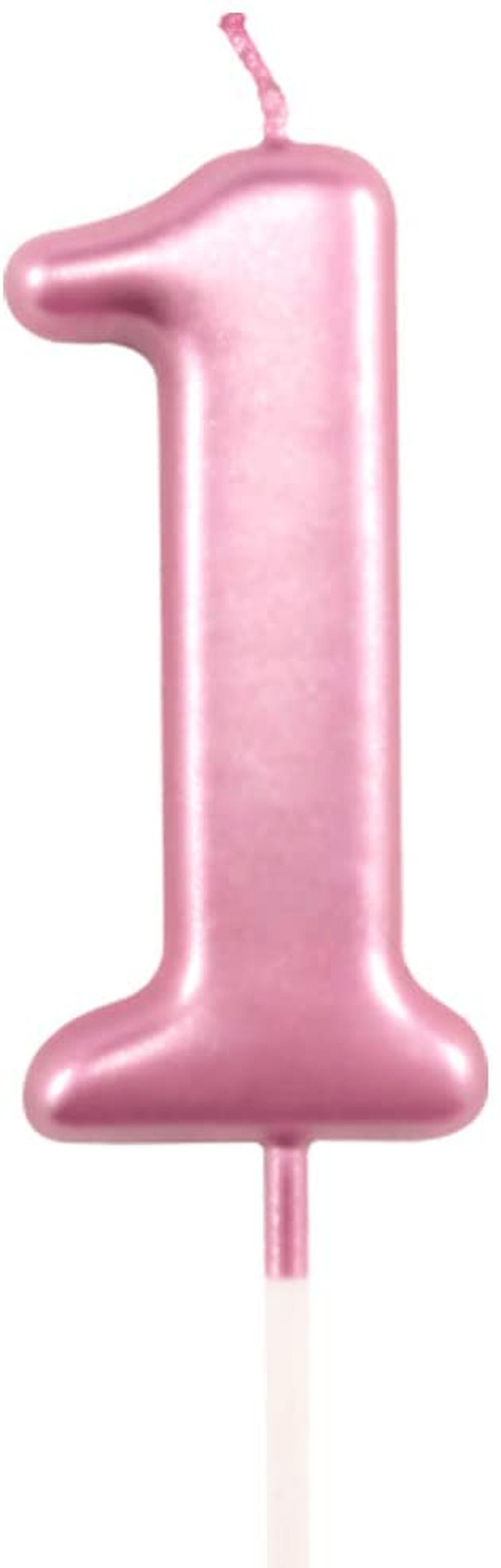 2nd Birthday Candle Two Years Pink Happy Birthday Number 2 Candles for Cake Topper Decoration for Party Kids Adults Numeral 20 23 12 26 29 21 27 62 25 Home & Garden > Decor > Home Fragrances > Candles XNOVA Number 1  