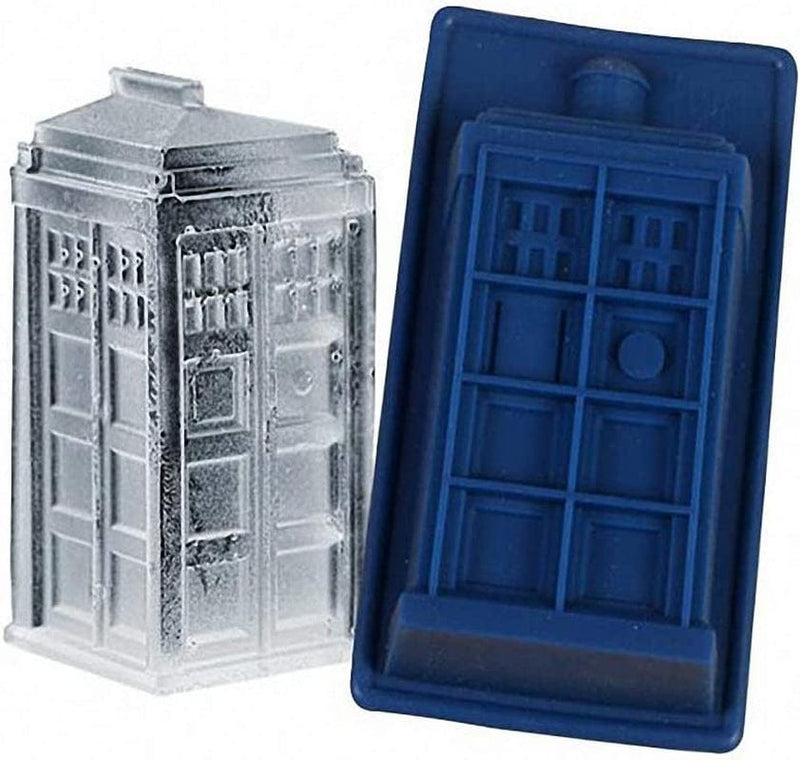 2Pcs Doctor Who Tardis Ice Cube Trays Dr. Who Silicone Ice Mold, Cake Muffin Baking Pan, Jello Chocolate Gelatin Mold Soap Mould Home & Garden > Kitchen & Dining > Cookware & Bakeware Hi-Party   