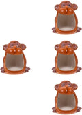 2Pcs Hamsters Accessories Rats Cooling Pet Hut Decorative Sleep or Shaped Adorable Shark Sleeping House Nest Similar Home Chinchilla Dwarf Ornament Hideout Cave Rest for Animals