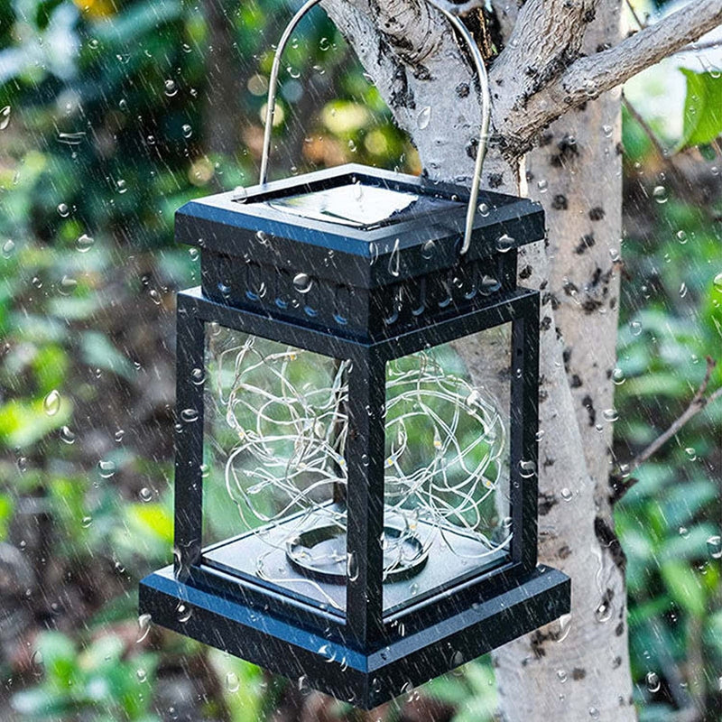 3 Pack Outdoor Solar Lights, Hanging Solar Lanterns Outdoor Waterproof Lantern Decorative Lamp 20 LED Solar Powered Lighting for Patio Decorations Table Garden Party Lawn Tent Tree Home & Garden > Lighting > Lamps IGNITEHOME   