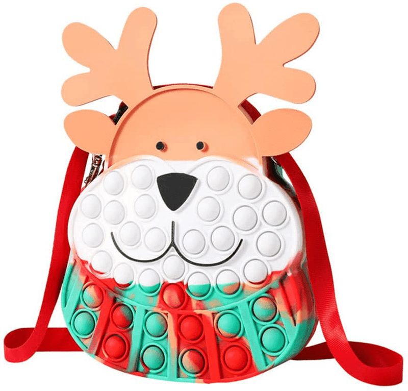 3 Packs Christmas Pop Fidget Toys - Push It Bubble Sensory Fidgets Toy, Christmas Santa Claus, Tree, Gingerbread Man Decorations, Party Game Decor for Kids Adults - Autism Stress Relief Games Bubbles Home & Garden > Decor > Seasonal & Holiday Decorations& Garden > Decor > Seasonal & Holiday Decorations Amplelife Christmas Deer Backpack  