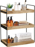 3 Tier Bathroom Counter Organizer, Counter Standing Rack Cosmetic Holder, Bathroom Countertop Organizer and Storage Shelf, Vanity Organizer Bathroom Counter Tray and Coffee Station Organizer Home & Garden > Household Supplies > Storage & Organization Updesign Rustic Brown  