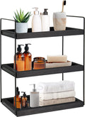 3 Tier Bathroom Counter Organizer, Counter Standing Rack Cosmetic Holder, Bathroom Countertop Organizer and Storage Shelf, Vanity Organizer Bathroom Counter Tray and Coffee Station Organizer Home & Garden > Household Supplies > Storage & Organization Updesign Black  