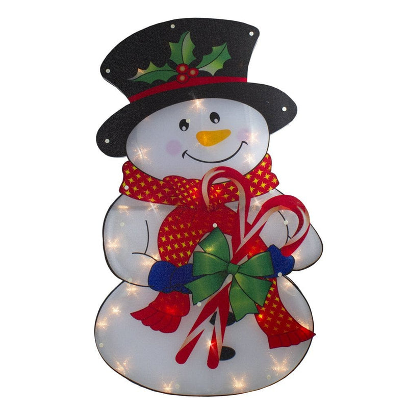 30.5" Lighted 2 Dimensional Snowman Christmas Outdoor Decoration Home & Garden > Decor > Seasonal & Holiday Decorations& Garden > Decor > Seasonal & Holiday Decorations Northlight   