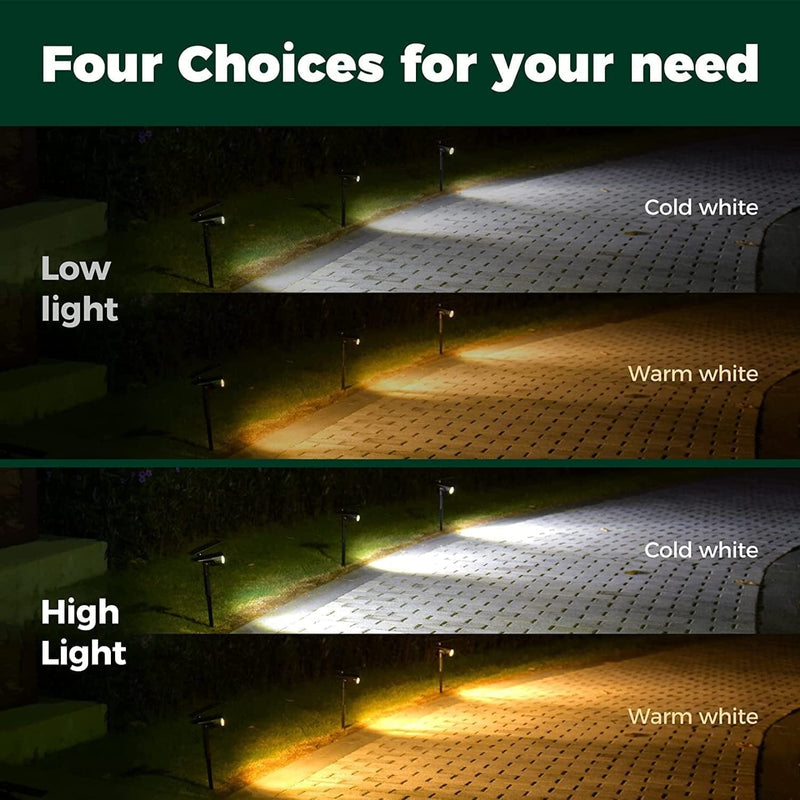 30 Leds Solar Spot Lights Outdoor, 2 Modes Cold & Warm White Adjustable Solar Landscape Spotlights, IP68 Waterproof, Solar Outdoor Lights for Yard Garden Driveway Porch Walkway Pool Patio, 2 Pack Home & Garden > Pool & Spa > Pool & Spa Accessories Airmee   