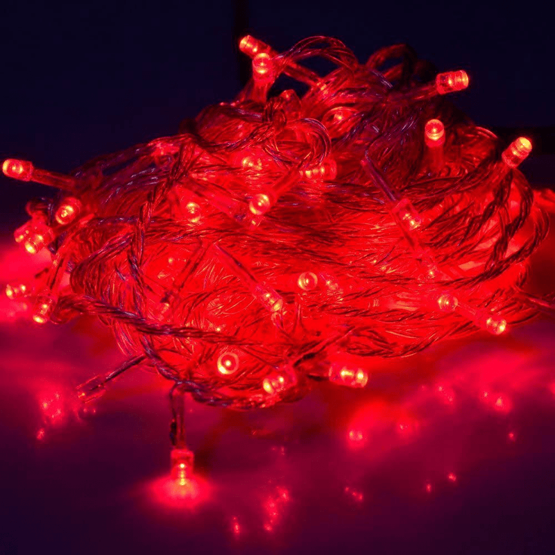 30 Mini Bulb LED Battery Operated Fairy String Lights in Red for Valentines Day, Romantic Wedding, Home Decoration Room Lighting, Christmas, Crafts (158" Inch Long String) Home & Garden > Decor > Seasonal & Holiday Decorations Super Z Outlet   