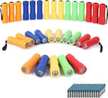 30-Pack Small Mini Flashlight Set, 5 Colors, 9-LED Handheld Flashlight with Lanyard,90-Pack AAA Battery Included for Kids/Night Reading/Party/Camping/Emergency/Hunting(30 Pack) Hardware > Tools > Flashlights & Headlamps > Flashlights Whaply 30 Pack  