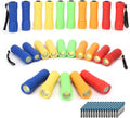 30-Pack Small Mini Flashlight Set, 5 Colors, COB LED Handheld Flashlight with Lanyard,90-Pack AAA Battery Included for Kids/Night Reading/Party/Camping/Emergency/Hunting Hardware > Tools > Flashlights & Headlamps > Flashlights Whaply 30 Pack  