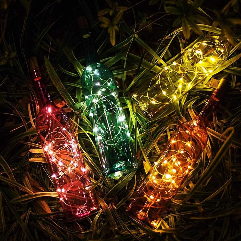 30 Pack Wine Bottle Lights with Cork - Cork Bottle Lights 90 Additional Batteries 6.6 Feet Silver Wire 20 Leds,Fairy Mini String Lights for Christmas,Diy,Party,Decor,Wedding (Warm White) Home & Garden > Lighting > Light Ropes & Strings FENSTY   