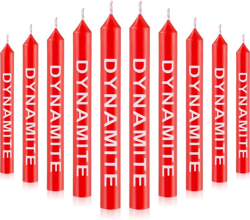 30 Pieces Dynamite Birthday Candle Cake Candle Party Candle for Birthday, Baby Shower, Wedding, Video Game Party Supplies