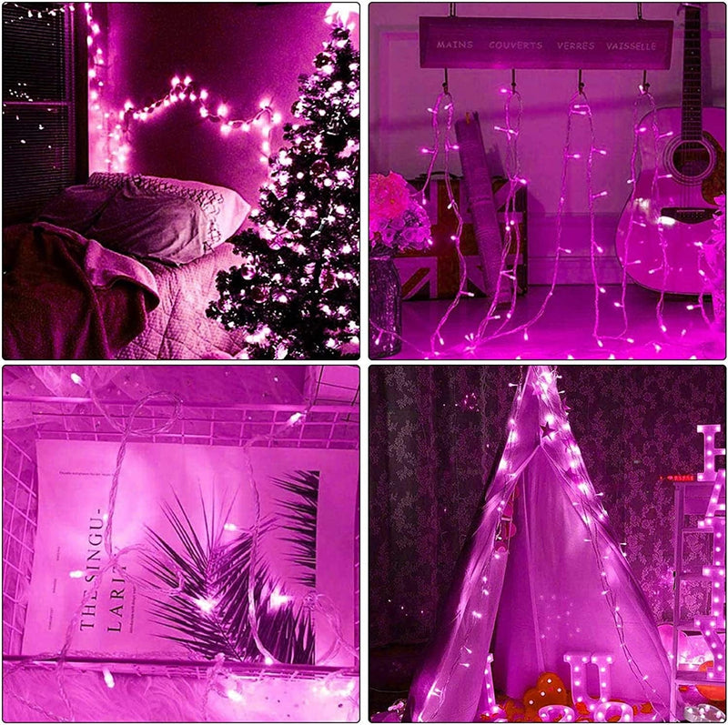 300 LED Valentines Day Decor Lights, 108Ft Plug in Pink Lights for Valentine'S Day, 8 Modes Pink Christmas Lights, Pink String Lights Outdoor for Valentines Decorations, Party, Wedding, Living Room Home & Garden > Lighting > Light Ropes & Strings ILLUMINEW   