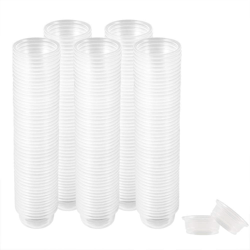 300 Pack 0.5 oz Cups,Gecko Food and Water Cups Plastic Replacement Cup for Reptile Feeding Ledge for Crested Gecko Lizard and Other Small Pet Animals & Pet Supplies > Pet Supplies > Reptile & Amphibian Supplies > Reptile & Amphibian Habitats SLSON Default Title  