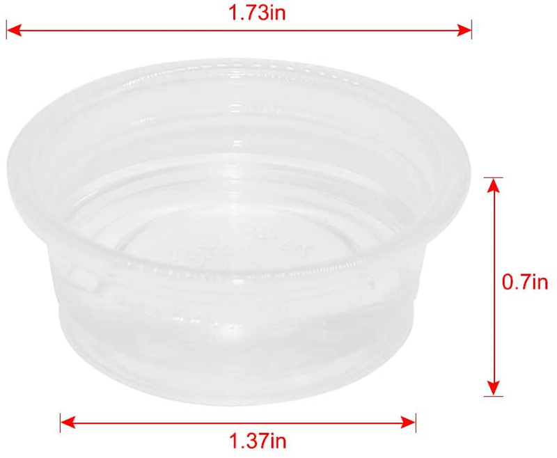 300 Pack 0.5 oz Cups,Gecko Food and Water Cups Plastic Replacement Cup for Reptile Feeding Ledge for Crested Gecko Lizard and Other Small Pet Animals & Pet Supplies > Pet Supplies > Reptile & Amphibian Supplies > Reptile & Amphibian Habitats SLSON   
