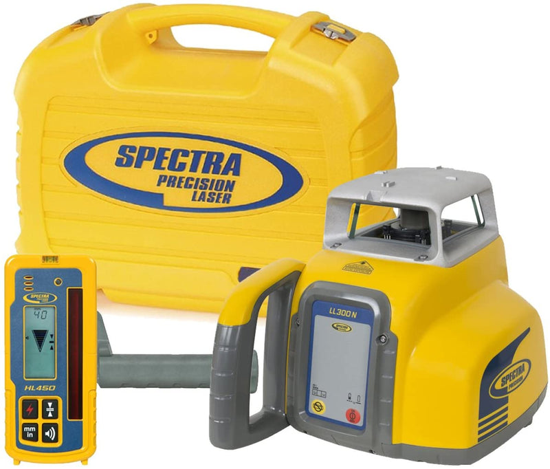 Spectra Precision LL300N-1 Laser Level, Self Leveling Kit with HL450 Receiver, Clamp, 15' Grade Rod / 10Ths and Tripod , Yellow Sporting Goods > Outdoor Recreation > Fishing > Fishing Rods Spectra Precision Lasers / Trimble Laser Level & Receiver Only (Akaline Batteries) Kit 