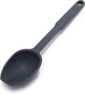 Greenlife Cooking Tools and Utensils, Silicone Spoon for Scooping Scraping and Mixing, Heat and Stain Resistant, Dishwasher Safe, Red Home & Garden > Kitchen & Dining > Kitchen Tools & Utensils GreenLife Gray Spoon 