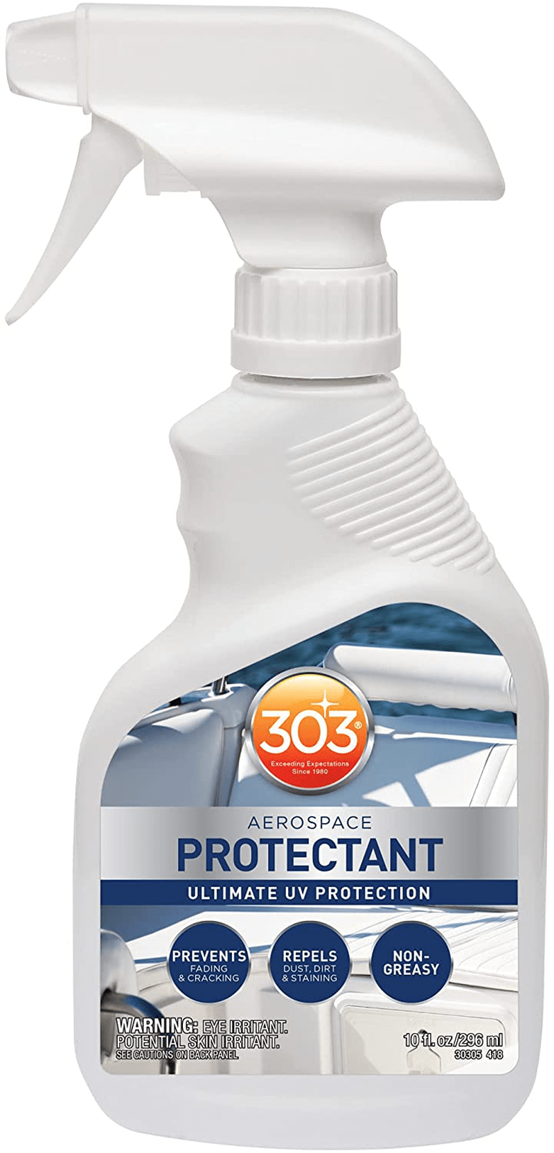 303 Marine Aerospace Protectant - Provides Superior UV Protection, Repels Dust, Dirt, and Staining, Dries to a Smooth, Matte Finish, Restores and Maintains a Like-New Appearance, 32Oz (30306)