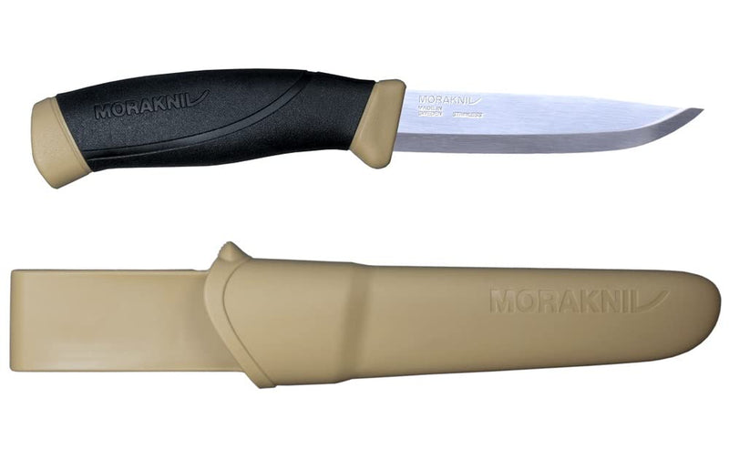 Morakniv Companion Fixed Blade Outdoor Knife with Sandvik Stainless Steel Blade, 4.1-Inch, Orange (M-11824) Sporting Goods > Outdoor Recreation > Fishing > Fishing Rods Industrial Revolution Tan  