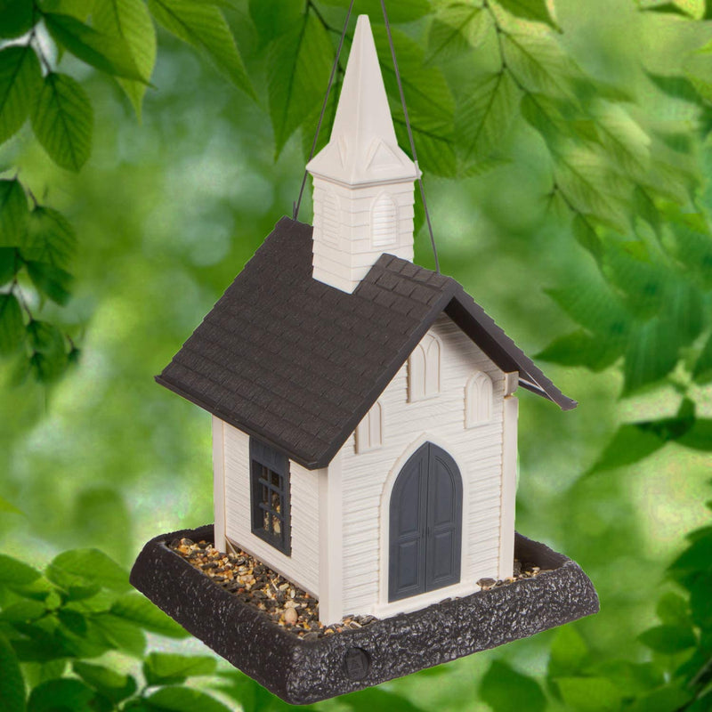 North States Village Collection Blue Cottage Birdfeeder: Easy Fill and Clean. Large, 5 Pound Seed Capacity (9.5 X 10.25 X 11, Blue) & Wagner'S 62067 Deluxe Treat Blend Wild Bird Food, Original Version Animals & Pet Supplies > Pet Supplies > Bird Supplies > Bird Food North States White Church 9.5 10.25 x 16.25