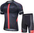 ZEROBIKE Men'S Short Sleeve Cycling Jersey Set Breathable Quick Dry 3D Padded Bicycle Shorts MTB Bike Clothing Sporting Goods > Outdoor Recreation > Cycling > Cycling Apparel & Accessories ZEROBIKE New Type 4 US-M 