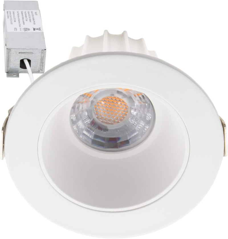Maxxima 2 In. 2700K Slim Recessed Anti-Glare LED Downlight, Canless IC Rated, 600 Lumens, 90 CRI Warm White Junction Box Included Home & Garden > Lighting > Flood & Spot Lights Maxxima Round - 2700K  