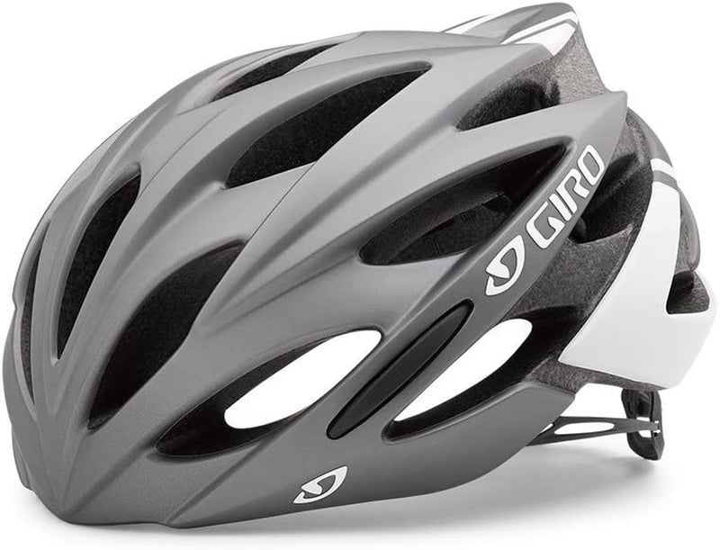 Giro Savant Adult Road Cycling Helmet Sporting Goods > Outdoor Recreation > Cycling > Cycling Apparel & Accessories > Bicycle Helmets Giro Matte Titanium/White Large (59-63 cm) 