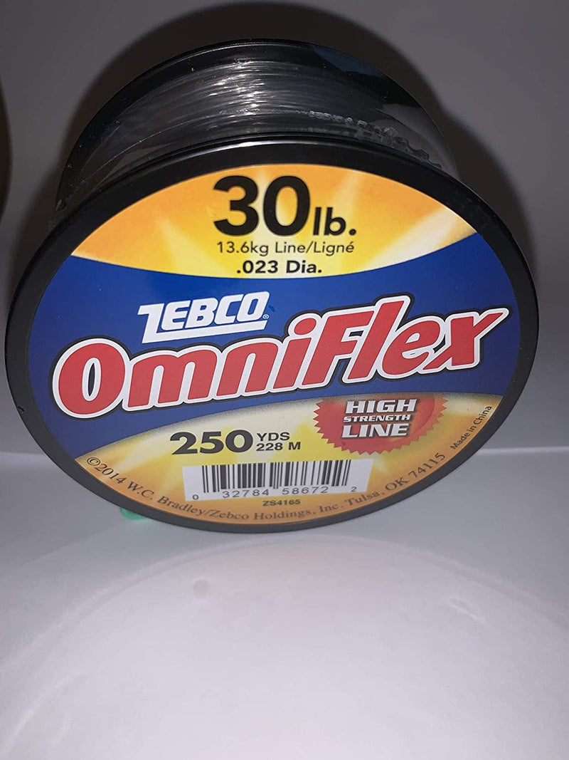 30Lb Test Omniflex Monofilament Fishing Line 250 Yards Sporting Goods > Outdoor Recreation > Fishing > Fishing Lines & Leaders Zebco   