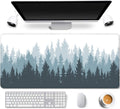 31.5X11.8 Inch Non-Slip Rubber Extended Large Gaming Mouse Pad with Stitched Edges Computer Keyboard Mouse Mat PC Accessories (8&24) Sporting Goods > Outdoor Recreation > Winter Sports & Activities Daisy House Misty Forest  