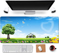 31.5X11.8 Inch Non-Slip Rubber Extended Large Gaming Mouse Pad with Stitched Edges Computer Keyboard Mouse Mat PC Accessories (8&24) Sporting Goods > Outdoor Recreation > Winter Sports & Activities Daisy House Green Tree  