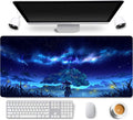 31.5X11.8 Inch Non-Slip Rubber Extended Large Gaming Mouse Pad with Stitched Edges Computer Keyboard Mouse Mat PC Accessories (8&24) Sporting Goods > Outdoor Recreation > Winter Sports & Activities Daisy House Starry Sky  