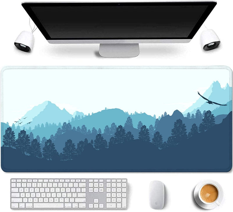 31.5X11.8 Inch Non-Slip Rubber Extended Large Gaming Mouse Pad with Stitched Edges Computer Keyboard Mouse Mat PC Accessories (8&24) Sporting Goods > Outdoor Recreation > Winter Sports & Activities Daisy House Mountain Forest  