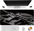 31.5X11.8 Inch Non-Slip Rubber Extended Large Gaming Mouse Pad with Stitched Edges Computer Keyboard Mouse Mat PC Accessories (8&24) Sporting Goods > Outdoor Recreation > Winter Sports & Activities Daisy House AK47  