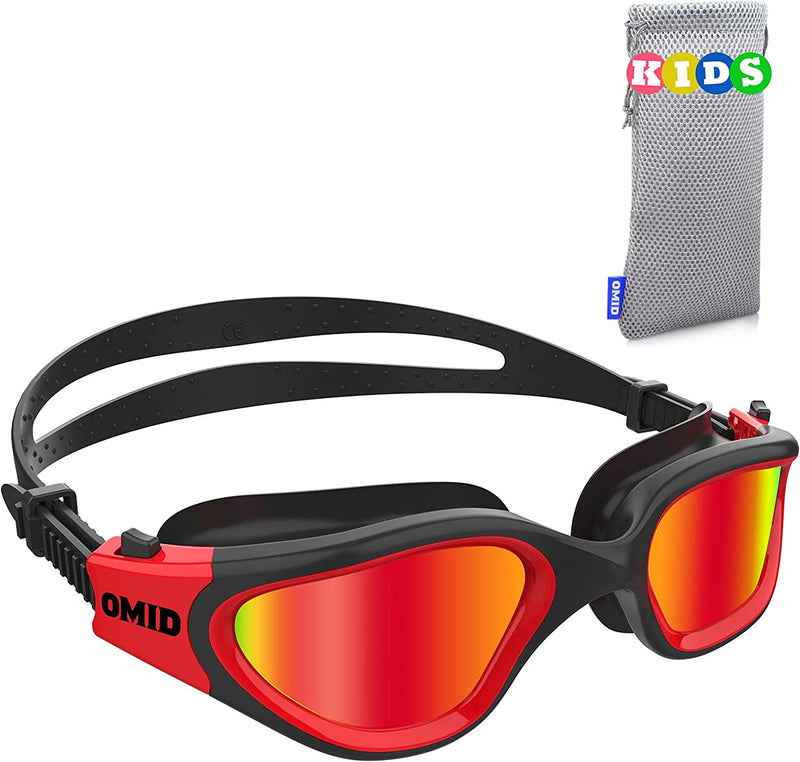 Kids Swim Goggles, OMID Comfortable Polarized Anti-Fog Swimming Goggles Age 6-14 Sporting Goods > Outdoor Recreation > Boating & Water Sports > Swimming > Swim Goggles & Masks OMID A3-polarized Red  